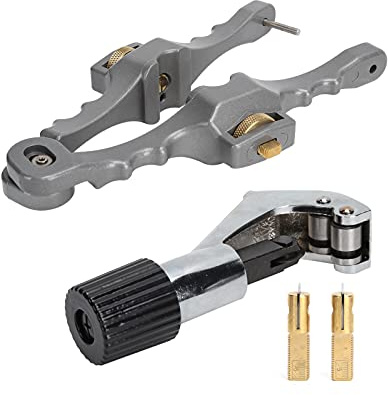Dénudeur de Câble à Fibre Optique et Coupe-tube avec 2 Lames Horizontal et Longitudinal pour Tuyaux en Acier Inoxydable Aluminium et Laiton