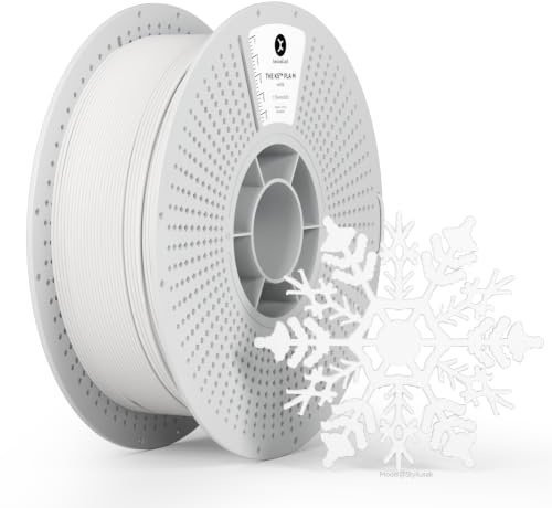 kexcelled PLA Matte Filament Weiß 1,75mm, 1kg Rolle Spule | Matt Textur Finish Farbe, 3D Druck Ästhetische Materialien, Maßgenauigkeit +/- 0,03mm, für FDM 3D Drucker, AMS Kompatibilität