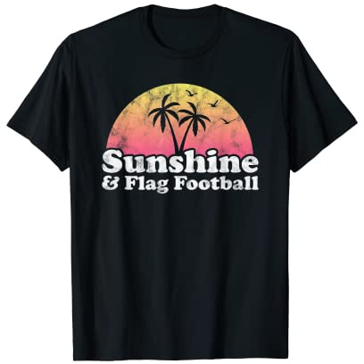 Sonnenschein und Flag Football T-Shirt