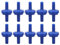 10 Stück Rückschlagventil, Rückschlagventil aus PP-Kunststoffschlauch, Einweg-Rückschlagventil, Pumpenschutz, Wasserstopp-Membranwiderhaken für Lufteinlasszufuhr(4mm blue)