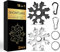 NDakter Adventskalender Männer Füllung, 2 Pack Kleine Geschenke, 18 in 1 Schneeflocke Multitool Weihnachtsgeschenke