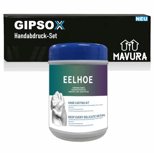 MAVURA Plaster Cast Handprint Set for Couple or Baby Hands Feet Plaster Cast Set Hand Foot Plaster Imprint Set