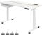 VASAGLE Scrivania elettrica regolabile in altezza, 60 x 140 cm, regolabile in continuo, funzione memory, a 4 altezze, bianco LSD114W01