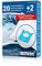 Dustwave® 20 Staubsaugerbeutel für AEG AB61C2DB Clean 6000 - hocheffizient, mehrlagiges Mikrovlies mit Hygieneverschluss - Made in Germany