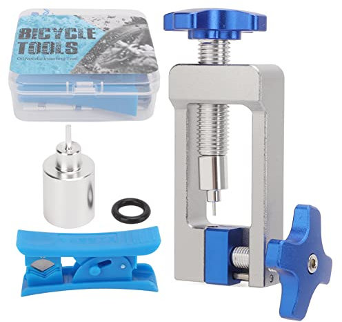 ANKROYU Bike Needle Driver Insertion Tool, Bike Needle Driver Insertion Tool, Fahrradhydraulikschlauch Fitting Insert Tool mit Schlauchschneider für Mountain Cycling
