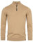 Indicode Herren Gore Pullover aus 80% Baumwolle mit Stehkragen | Strickpullover für Männer Cornstalk, XXL