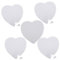 EXCEART 5 Sätze Herz Leeres Puzzle Herzförmiges Leeres Puzzle Leere Puzzles Herzförmige Weiße Puzzles Steckpuzzles Liebe Puzzle Rätsel Valentinstag-Puzzle Weißes Papier Kind Karte Druckbar