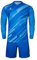 Kelme Herren Goalkeeper torwarttrikot Football Training Outfit Padded Shorts Protector Sponge Protection Fußballuniform Langarm Fußballtorwart-Übungsbekleidung professionell Blau L