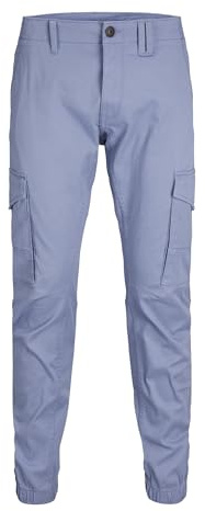JACK & JONES Men's Jpstpaul Jjflake Cargo Noos Cargo Trousers, Stonewash, 31 W/32 L