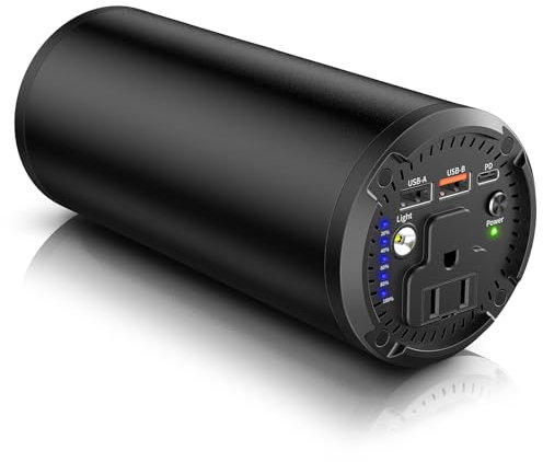 EWEMOSI Portable Laptop Charger with AC Outlet, 98Wh/100W Power Bank 27000mAh External Travel Battery Pack with LED Flashlight for MacBook, IPad, Dell, HP, Samsung, iPhone, Switch and More
