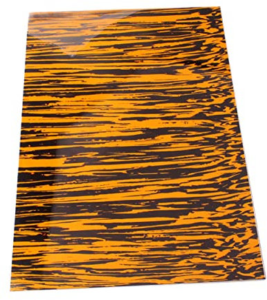 ibasenice Gitarre Pickguard Material Gelb Und Schwarz Blanko Schlagplatte Für Gitarre Und Bass Kratzfest Geeignet Für -projekte Und Individuelle Anpassungen Hochwertiges Material