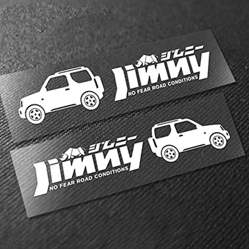 YOiqi Für Suzuki Jimny Auto Embleme Aufkleber Folie Seite Karosserie Tür Aufkleber Kotflügel Fenster Stoßstange Selbstklebendes Abzeichen Zubehör