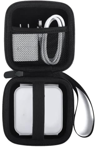 Black Hard Wireless Charger Travel Case with Mesh Pocket, Magnetic Charging Station Bag, Suitable for UCOMX Nano 3 In 1 Wireless Charger and Most Brands