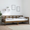 ULUYYUC Tagesbett, Gästebett Palettenbett Familienbett Doppelbett/Einzelbett Geeignet für Schlafzimmer Zimmer Mieten Wohnbereich Wohnzimmer Honigbraun Massivholz Kiefer 90x200 cm