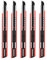 Gebildet 5pezzi Coltello Taglierino per Mano Destra e Sinistra/Lame nere da 9mm / Coltello Blace a 60° / Coltello multiuso/Coltello grafico (supporto rosso)