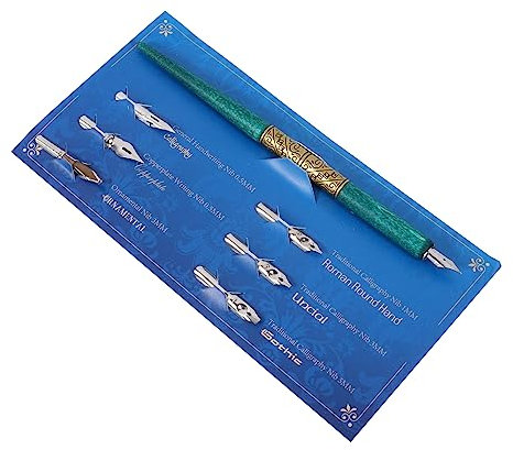 SEWACC 1 Set Dip Pen Aus Holz Kalligrafie Stift Set Dip Pen Zubehör Kalligrafie Starter Set Englisches Kalligrafie Set Kalligrafie