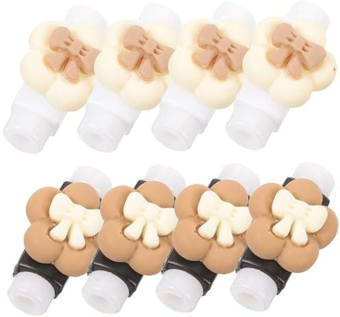 Hohopeti 8pcs Adorable Cable Protector Data Cable Line Cover Data Cable Protective Cover Adorable Protection Sleeve Bowknot Shaped Charger Cover Data Lines Protectors Cable Lines Cover
