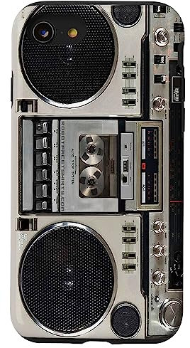 Hülle für iPhone SE (2020) / 7 / 8 Vintage 80er Jahre Boombox Ghettoblaster