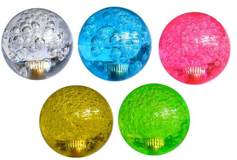 Lot de 5 joysticks automatiques à saisir, têtes sphériques en cristal, boule à bascule ronde, poignée supérieure, accessoire de joystick pour jeu d'arcade