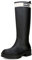 Yenxapei Gummistiefel Damen, Hoch Regenstiefel Langschaft Boots Wasserdicht Rutschfest Gummischuhe, Halbhoch Gummistiefeletten Bequem Langlebig Stiefel, Schwarz, EU 39