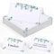 FINEASY 50 Piezas Marcasitios Boda, 9 x 5cm Tarjetas de Mesa para Cumpleaños, Tarjetas de Asiento para Bodas, Hojas Tarjeta de Mesa para Bodas, Cumpleaños, Comunión y Celebraciones
