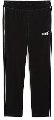 PUMA Herren Elevated Velour Track Pants Strickhose, Puma Schwarz, S EU