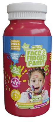 Natural Face & Finger Paint - 250 ml - Rot