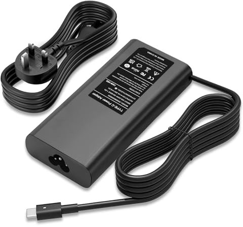 SiKER 130W USB C Laptop Charger Compatible With Dell XPS 15 9510/15 9575 2 in 1/17 9710, Latitude 5520/5410 2 in 1/7410/9510, Precision 5530 2 in 1/3551/5750, DP/N 0K00F5/K00F5