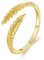Ring Schmuck, 925 Sterling Silber Rosenblätter Blatt Lorbeer Verstellbar Ast Ring