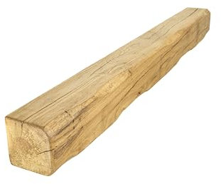 oakleys oak Genuine Solid Oak Beams for Fireplaces- Oak Floating Shelf for Home Decor- Rustic Shelves to Decorative Logs for Fireplace- Lightly Worked- Beam Size(90x12.5x12.5) Cm
