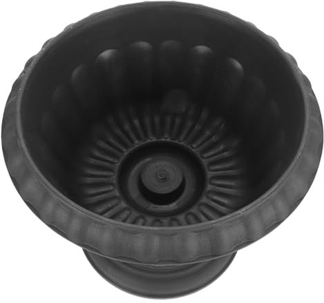 BESPORTBLE Roman Säulen-blumentopf Hydroponik Vintage Übertopf Für Narzissen Und Seerosen Dekorative Außendekosäule Für Garten Balkon Büro Stilvolle Wasserspeichernde Pflanzenschale in Dunkel