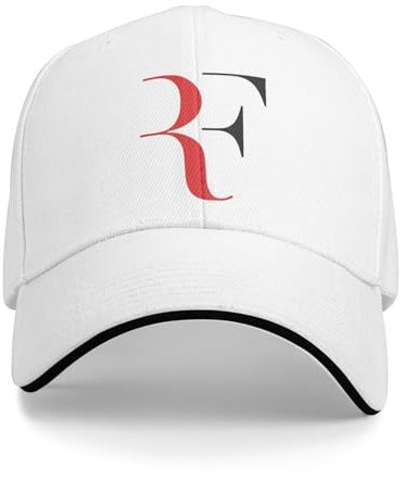 HFGAASSH Baseball Cap Roger Federer Sport Tennis Frauen Männer Casual Outdoor Cap 2024 Sonnencreme Hüte Frühling Verstellbarer Hut Urlaub Sport Geschenke