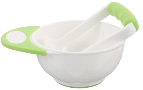 ULDIGI Babynahrungszubereiter Schüssel mit Rutsch Basis Tragbare Babynahrung Schale für Pürieren und Weaning Kompakt und Leicht für und Outdoor Einsatz