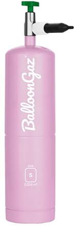 Kleine Heliumflasche für bis zu 3 Ballons - Rosa