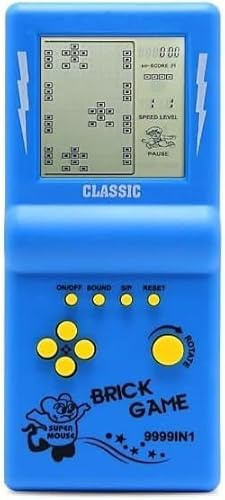 Console de Jeu Portable rétro Tetris avec Plus de 20 Jeux intégrés, écran de 3,5 Pouces (Bleu)