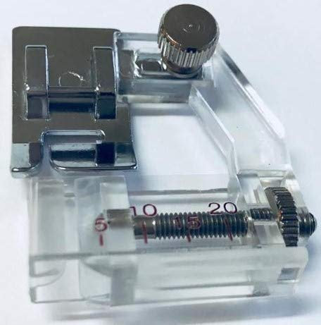 Schrägbandeinfasser einstellbar zum Anschrauben für Singer Nähmaschinen Tradition Line 2250, 2259, 2253, 2282, 2273, 2263