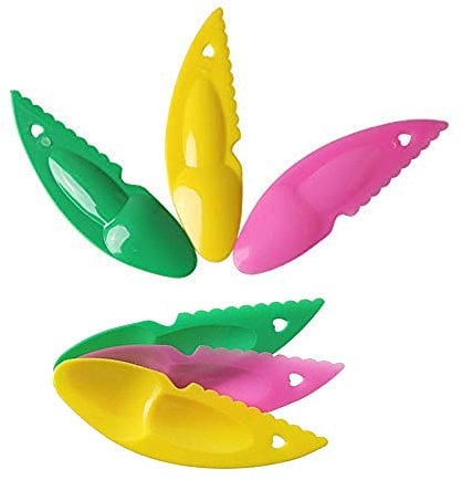 Herramienta para cortar frutas para utensilios de cocina, kiwi, cuchara, pomelo y melón, color aleatorio, 6 unidades por juego