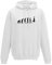 Hoodie Evolution Basketball Dunking Sport Jordan NBA 10 Farben Herren XS - 5XL DBB Alba Brose 46ers Olympia Bulls Celtics Spurs, Größe:S, Farbe:Weiss - Logo schwarz