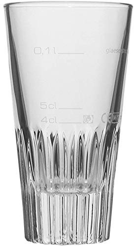 Glasveredlung Schmitz Realo Rialto 0,1 l Mehrzweckglas, 3 Füllstriche 4 cl, 5 cl, 0,1 l, 12 Stück