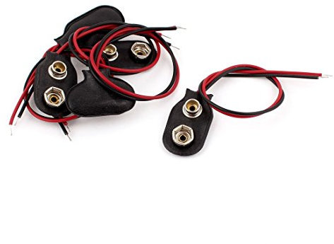 N/D Hartschale I Typ Snap in 9 V, 9 V, kabelgebunden, Akku Clips, 5 Stück
