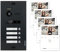 Nonic Balter EVO Black Video-Türsprechanlage 4 Familienhaus (1x Türstation mit Kamera, 4X 4.3 Zoll LCD Quick-Monitor, 2-Draht Bus, 150° Weitwinkel-Kamera, Türöffner- und Interkom-Funktion)