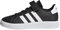adidas Grand Court Elastic Lace and Top Strap Shoes Chaussures de Tennis, Core Black/Cloud White/Core Black, 28 EU