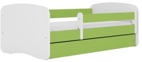 Babybett 80 x 140 cm, Grau ohne Schublade, inkl. Matratze