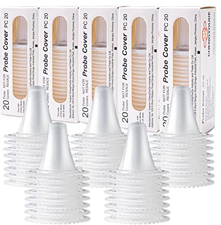 400 Stück Braun Fieberthermometer Schutzkappen,Ersatzschutzkappen,Fieberthermometer Ohr,Einwegabdeckungen, Ohrthermometer Schutzkappen für alle Braun Modelle Ohrthermometer