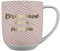 DRAEGER PARIS 1886 - Taza Cerámica Mensaje Besayúname cada Mañana - Diseño Chic en Rosa/Azul, 320 ml - Decoración con Detalles en Oro - Apta para Lavavajillas - Ideal para Decorar y Sorprender