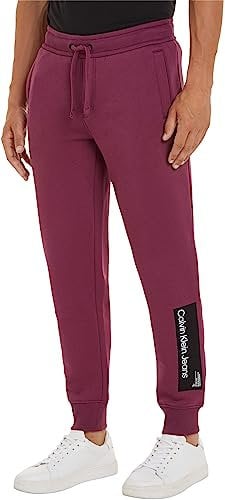 Calvin Klein Jeans Hyper Real Box Logo HWK Pant J30J324053, Uomo, Viola (Amaranth), XL