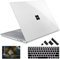 Lepeoac Für 13,5 Zoll Microsoft Surface Laptop 2/3/4/5 mit Alcantara Palm Rest ONLY 2018-2022 Release Modelle: 1769/1867/1958/1959, Kunststoff-Hartschalenhülle mit Tastaturabdeckung, Crystal Cle. AR