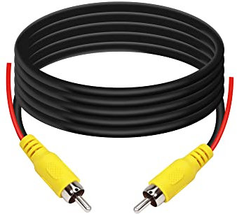 PNGKNYOCN Câble vidéo RCA avec fil de déclenchement,RCA mâle vers mâle Rallonge de caméra de recul pour moniteur et connexion de caméra de recul de voiture(6M)