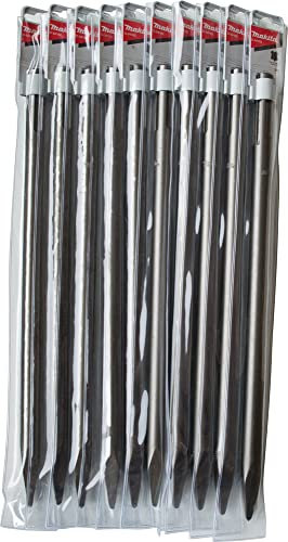 Makita 10 scalpelli piatti D-34213-10 SDS-MAX 400 x 25 mm 1222 8729
