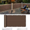 Balkon Sichtschutz Balkonabdeckung 130 x 950 cm Wind HDPE UV-Schutz Sonnenschutz Balkon-Verkleidung mit Kabelbinder Ohne Bohren für Balkon Zaun Terrassen Garten, Braun